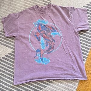Urban Outfitters oversized Koi Fish Graphic Tee